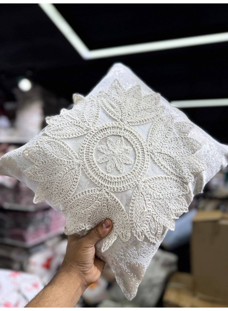 Imported cushion  Amazing finishing  Excellent zipper construction, literally!  Imported textured fabric  Size 50*50 cm  Machine washable - Image 3