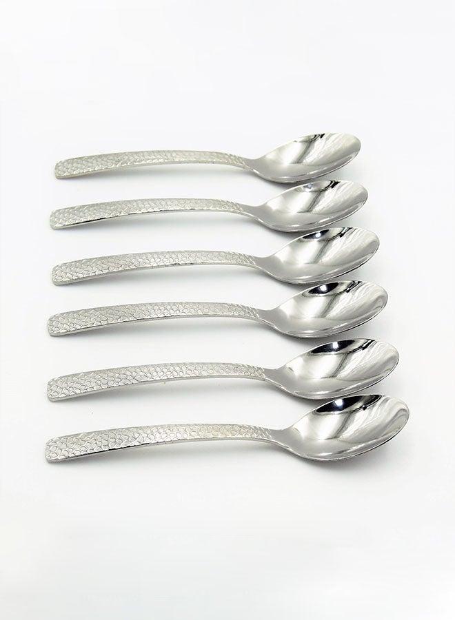 Alyashmac 24-Piece Stainelss Steel Cutlery Set Silver 32x26x5centimeter - Image 3