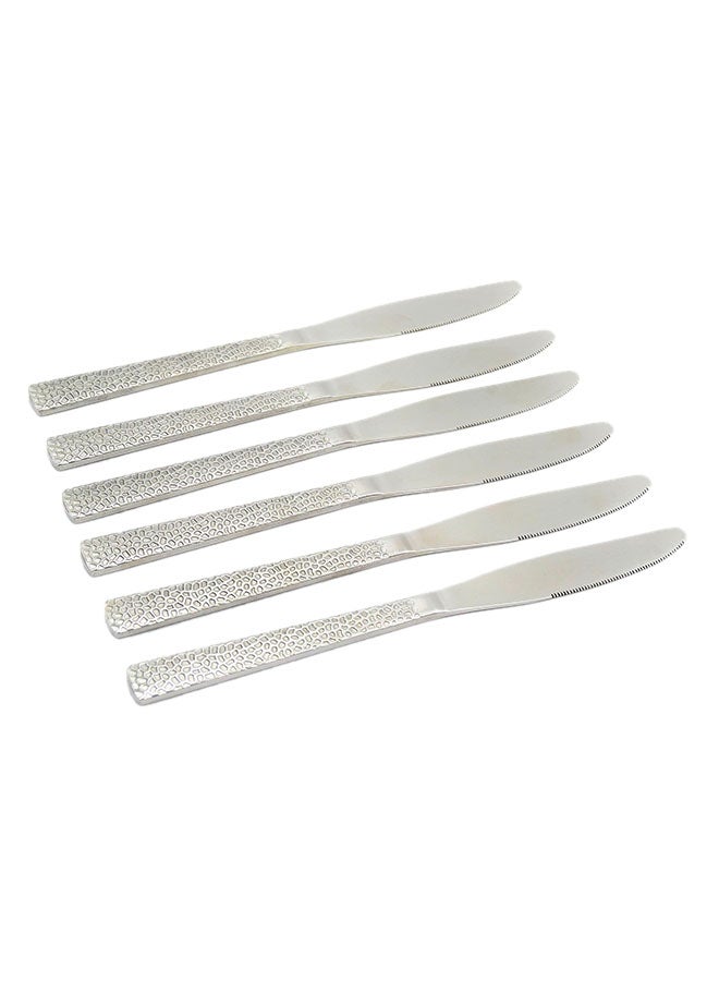 Alyashmac 24-Piece Stainelss Steel Cutlery Set Silver 32x26x5centimeter - Image 5