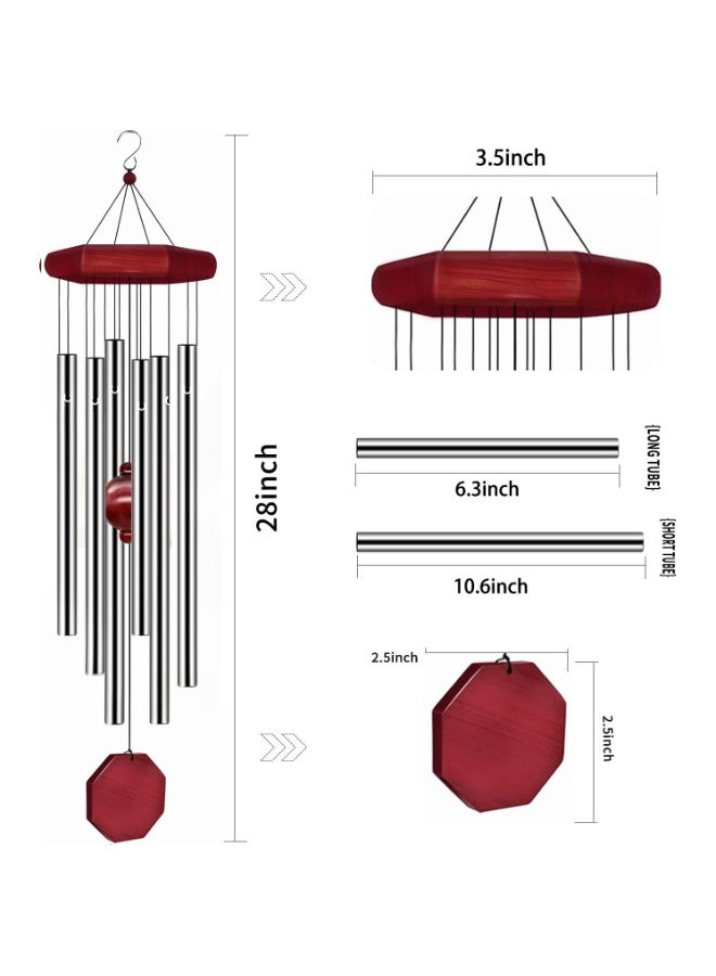 Retro Metal Wind Chime, Wall Decoration Wind Chime, Aluminum Tube Wind Chime Pendant - Image 5