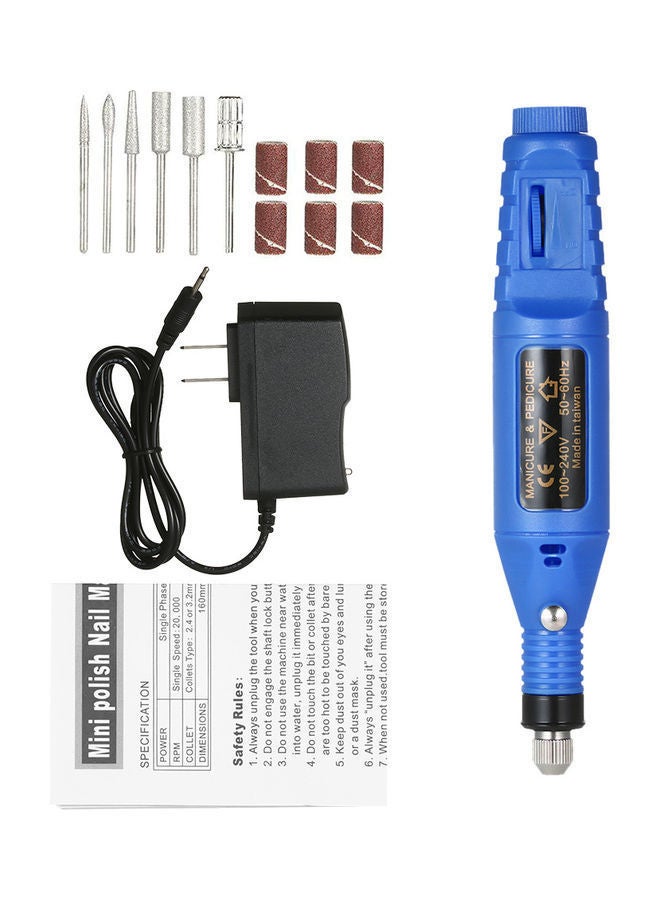 NIBEMINENT 14-Piece Electric Grinder Set Blue  - Image 1