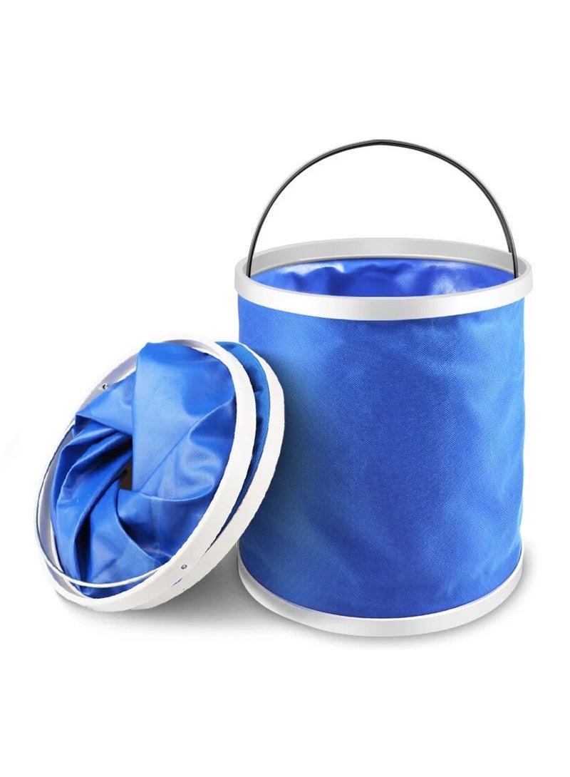 DubaiGallery Cleaning Water Bucket Mop Bucket Foldable Space Saving Bucket Collapsible Bucket with Lid Outdoor Folding Bucket Car Washing Supplies - Image 2