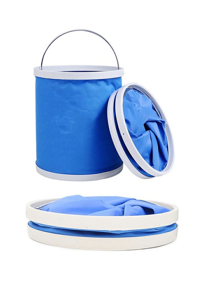 DubaiGallery Cleaning Water Bucket Mop Bucket Foldable Space Saving Bucket Collapsible Bucket with Lid Outdoor Folding Bucket Car Washing Supplies - Image 1