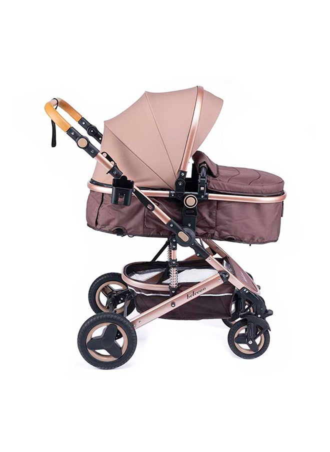 belecoo 5 Khaki - 3 In 1 Lite Pram  - Image 1