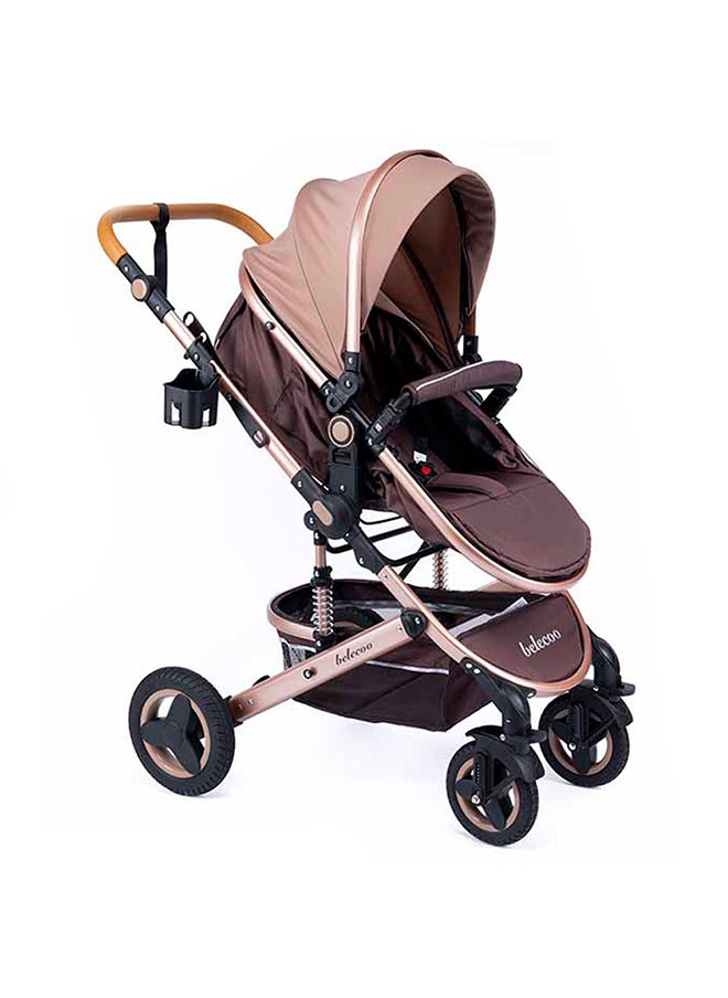 belecoo 5 Khaki - 3 In 1 Lite Pram  - Image 4