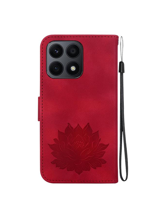 erorex Case For Honor X8a Lotus Embossed Leather Phone Case  - Image 3