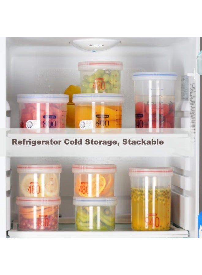Asvel Plastic Sealed Container, Food-grade, Milk Powder Dispenser Bottle, Portable Antibacterial Storage Jar, Snack Storage Box, 480ml - Image 5