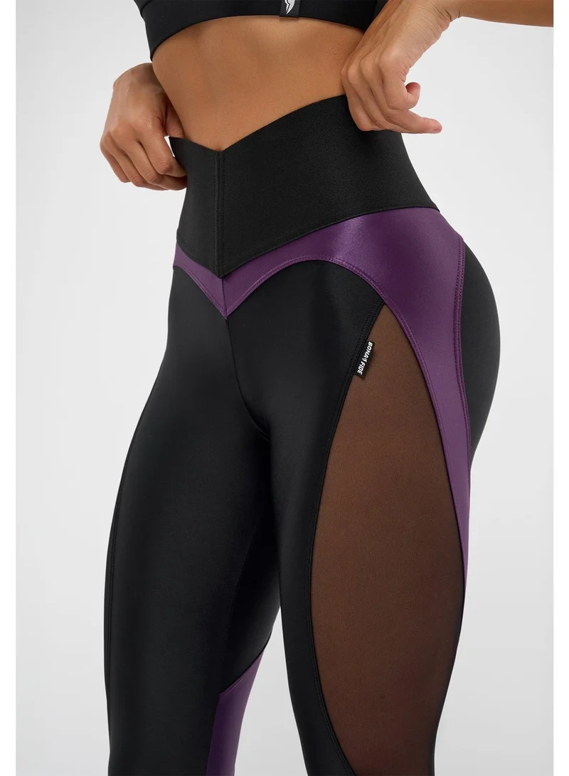 Bona Fide X-girl Corsage Violet X-girl Corsage High Waist Gym Leggings for Women for Women | Best Price UAE