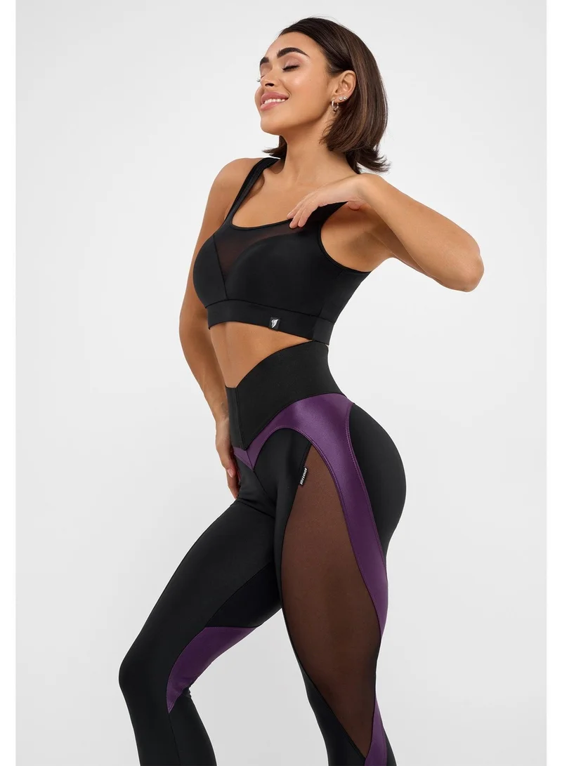Bona Fide X-girl Corsage Violet X-girl Corsage High Waist Gym Leggings for Women for Women | Best Price UAE