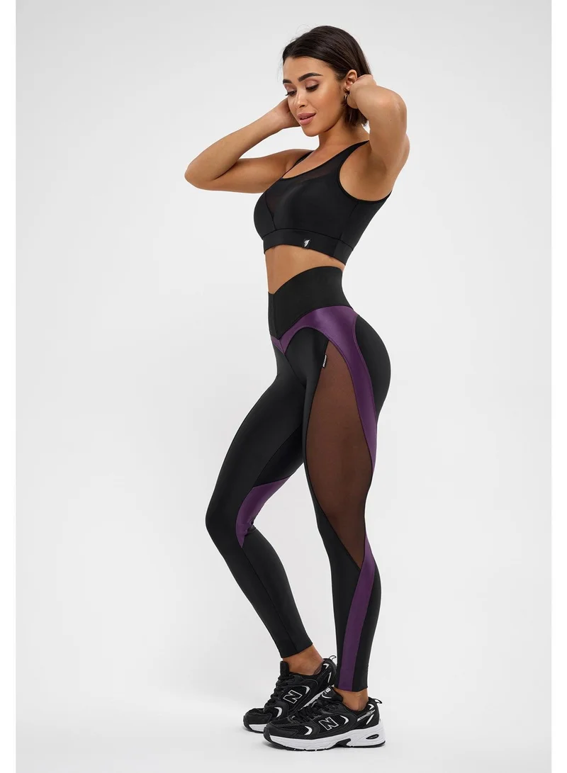 Bona Fide X-girl Corsage Violet X-girl Corsage High Waist Gym Leggings for Women for Women | Best Price UAE