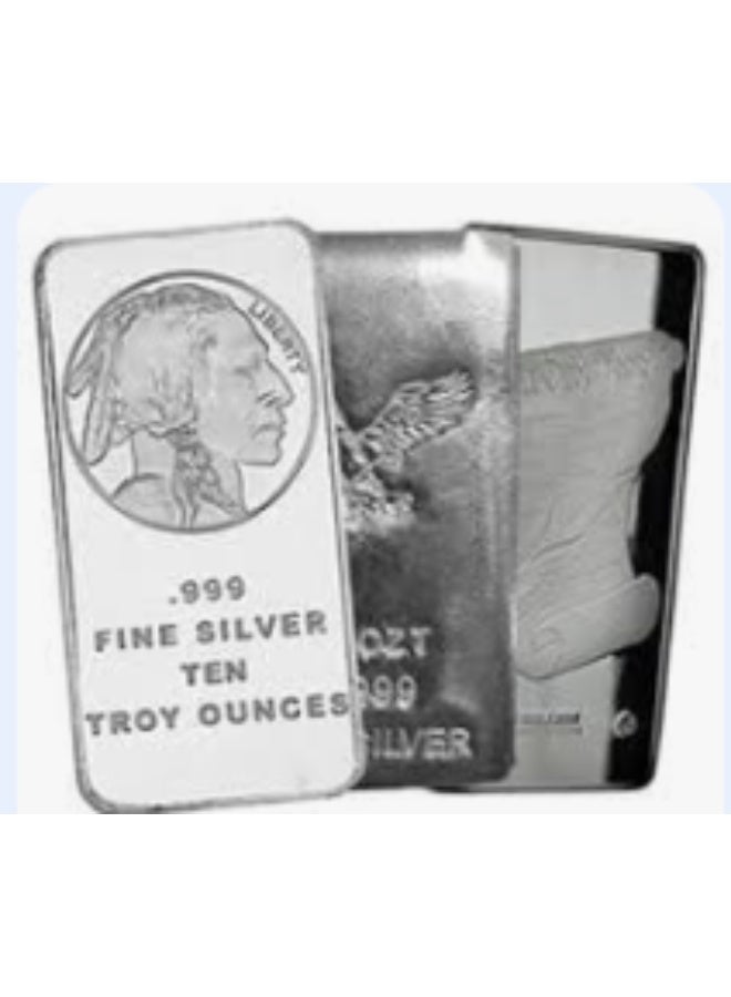 Silver 999 FINE SILVER BAR TEN TROY OUNCES - Image 2
