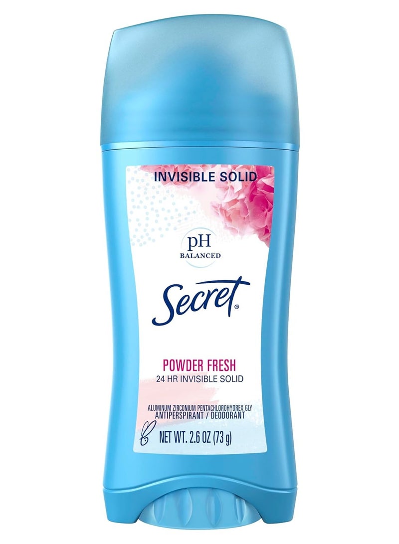 Secret Invisible Solid Antiperspirant Deodorant, Powder Fresh, 2.6 oz - Image 1