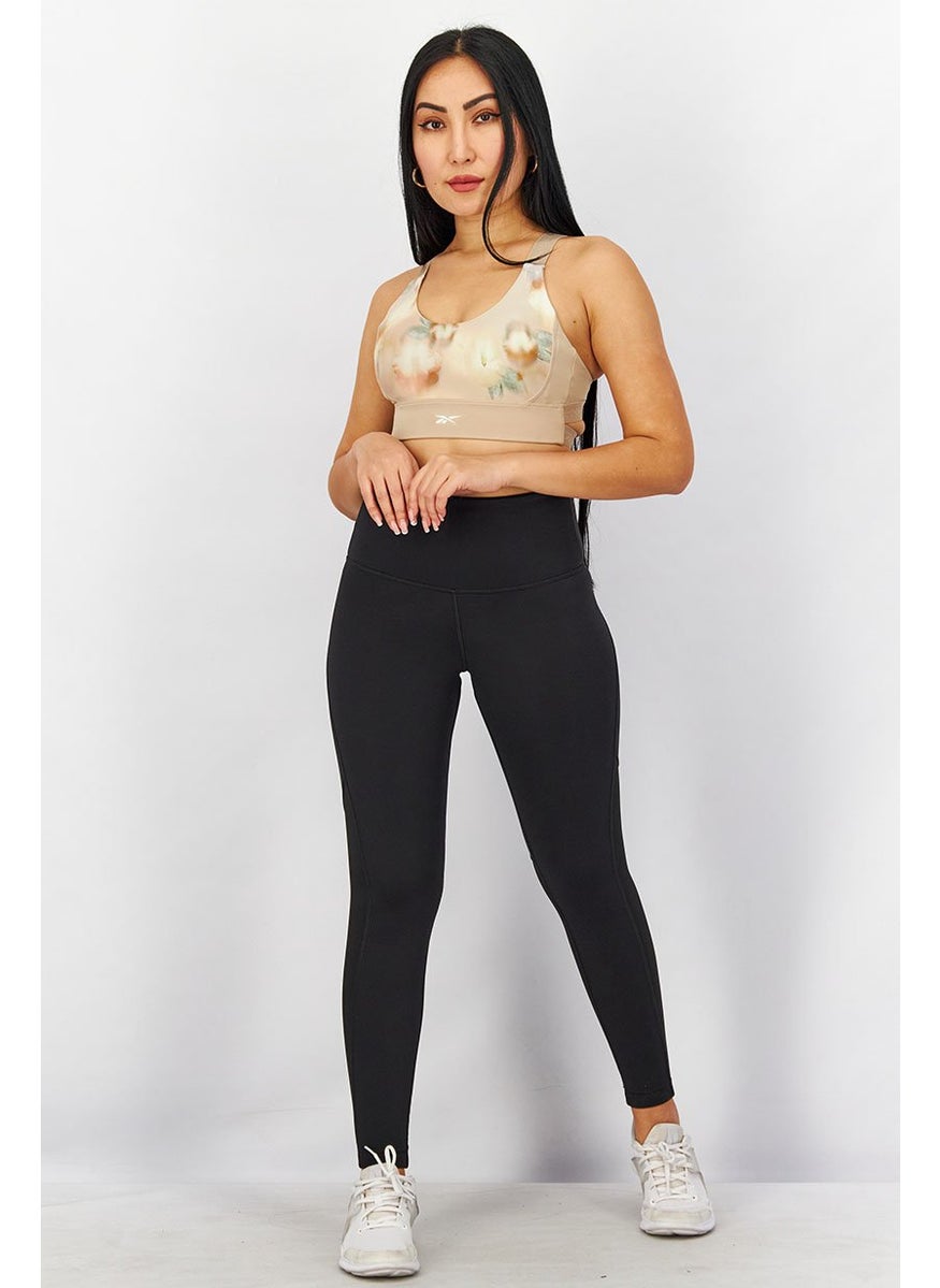 Reebok Women Sportwear Fit Plain Training Leggings, Black  - Image 3