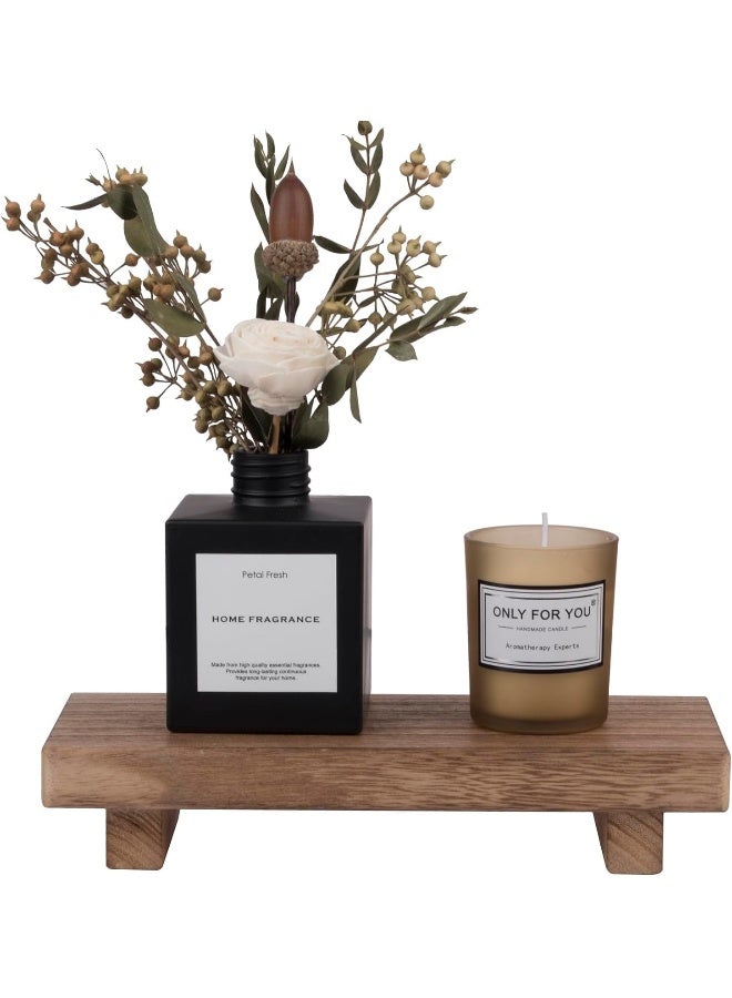 Horoof Home Horoof Home® Small Wooden Decorative Tray – Rustic Display decor for Candles, Diffusers & Home Décor  - Image 1