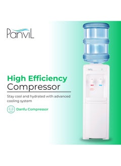 Panvil Hot & Cold Water Dispenser – Floor Standing, Compressor Cooling, Stainless Steel Tank, Dual Tap, Energy Efficient, 220-240V, Child Safety Lock, 2.5KV Power, Ideal for Home & Office Use  - Image 3