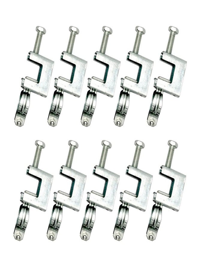 WANLIAN 10Pcs Cable Clamp for Pipe, Conduit Hanger with Beam Clamp, Cable Hangers for Wire, I Beam Clamps - Image 1