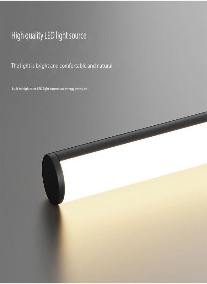 fashionhome - Modern Nordic Style 48W LED Three Colors Dimmable Golden Pendant Linear Chandelier Lightening for Dinning Room Bedroom Kitchen - Image 1
