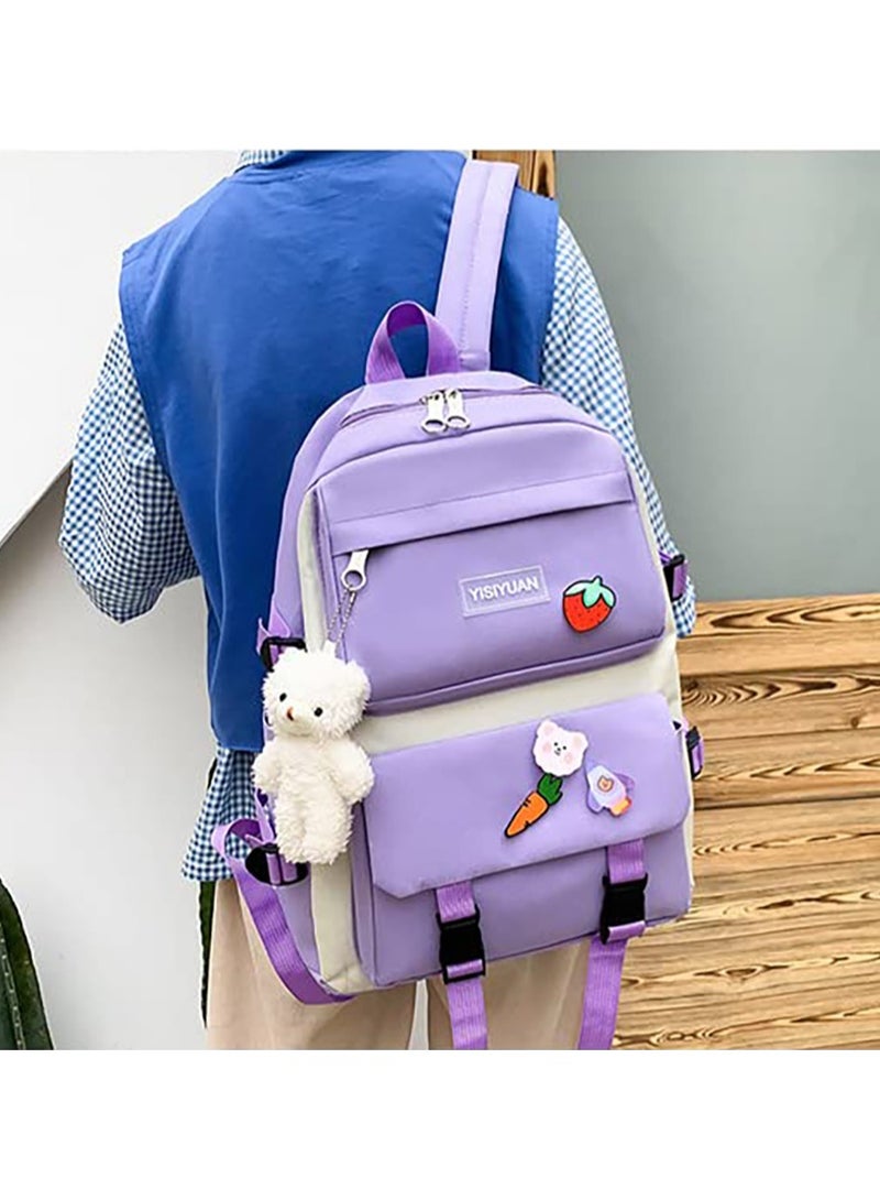 TAPIT Kids Backpacks 5 pcs Backpack Set School Bag Kids' Book bag Casual pack Travel Backpack include Shoulder Bag Handbag Drawstring&Pencil Bag for Boys or Girls - Image 2