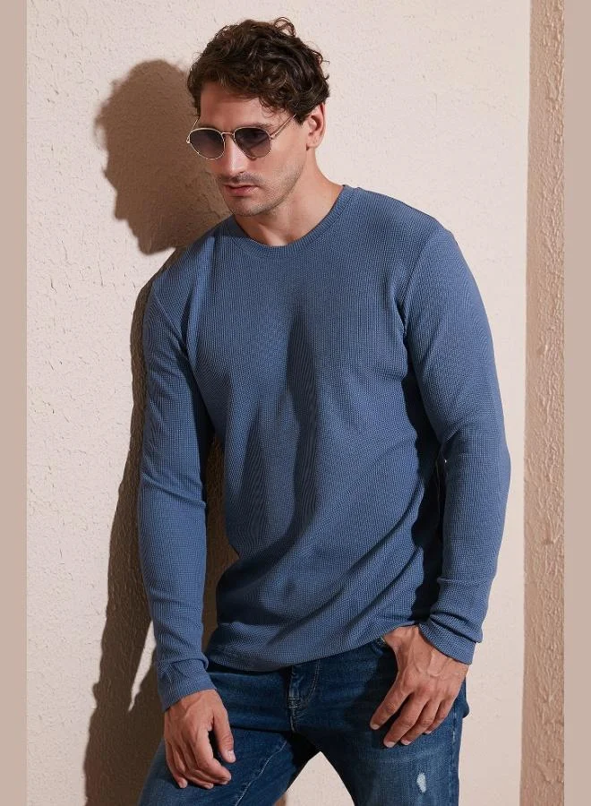 Buratti  Buratti Cotton Crew Neck Slim Fit Basic Sweatshirt Men's SWEAT 5905073 for Men | Best Price UAE