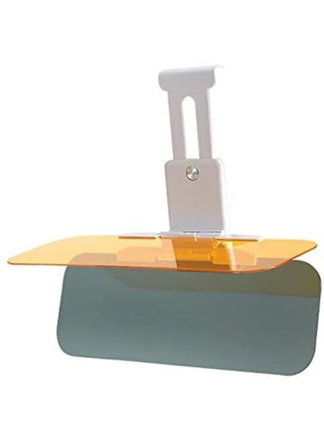 أيرلدوم حاجب الشمس للسيارة، 2 في 1 حاجب عالمي مضاد للوهج ليلاً ونهارًا، حاجب موسع للشمس، حاجز حاجب، حاجب للرؤية الليلية مضاد للانبهار للزجاج الأمامي، واقي للعين بترشيح للأشعة فوق البنفسجية - Image 1