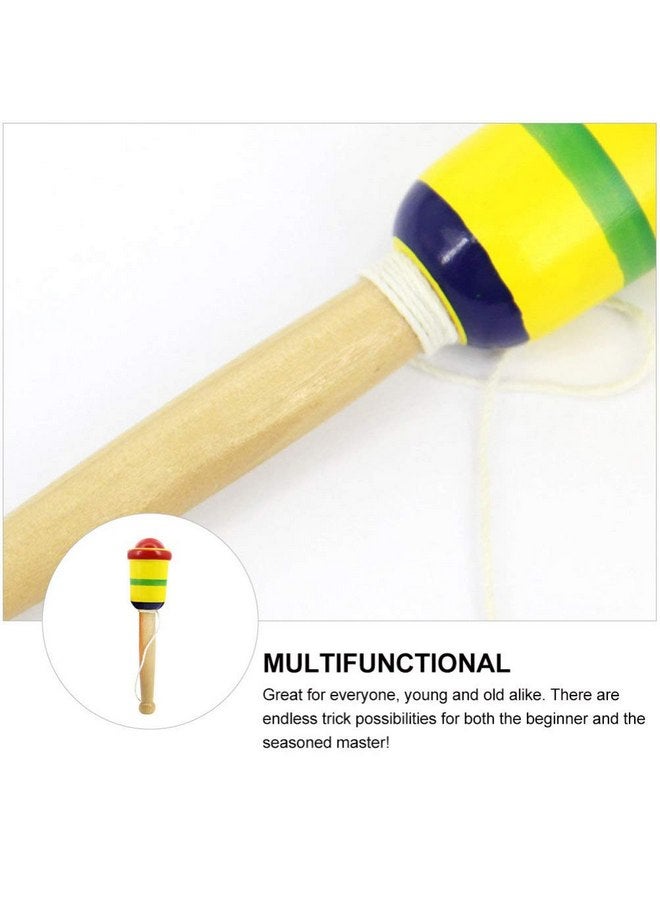 BESPORTBLE Wooden Kendama Toy Kendama Wood Toy Japanese Cup and Ball Catch Ball in Cup Game Traditional Japanese Toss and Catch Skill Game (Random Color) - Image 2