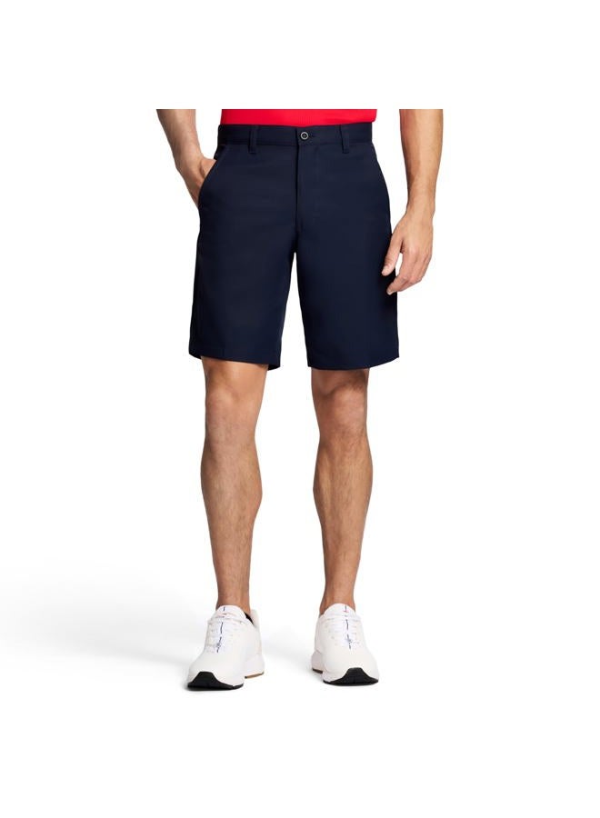 IZOD Men's 9.5" Micro Poly Classic Fit Golf Short, Midnight, 40 - Image 1