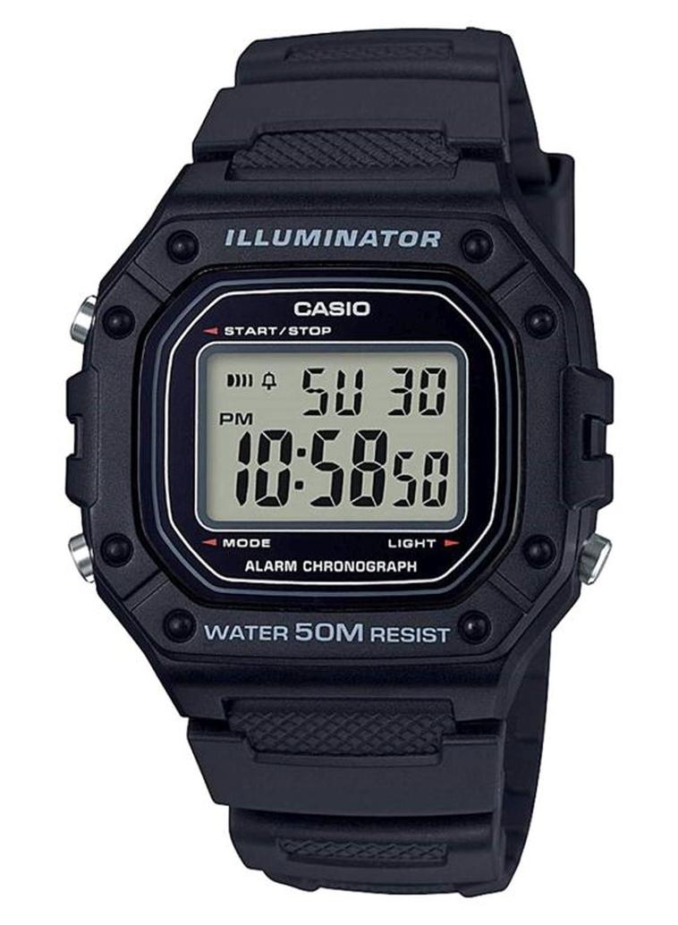 CASIO Men Youth Series Water Resistant Digital Watch W-218H-1AVDF - 25 mm - Black - Image 1