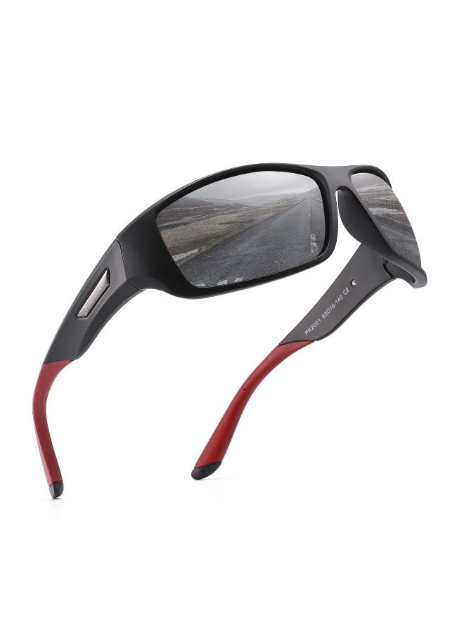 PUKCLAR Polarized Sports Sunglasses for Men and Women - Lightweight TR90 Frame, UV400 Protection, Ideal for Driving, Running, Cycling & Golf - Image 1