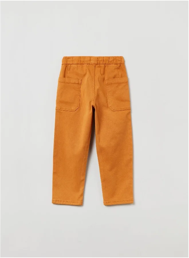 او في اس Lyocell and cotton joggers