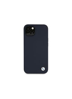 BMW Bmw Liquid Silicone Hard Case Metal Logo For Iphone 13 (6.1 Inches) - Blue  - Image 1
