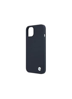 BMW Bmw Liquid Silicone Hard Case Metal Logo For Iphone 13 (6.1 Inches) - Blue  - Image 3