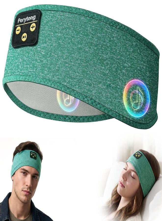 Perytong Sleep Headphones Wireless, Bluetooth Sports Headband Headphones with Ultra-Thin HD Stereo Speakers Perfect for Sleeping,Workout,Jogging,Yoga,Insomnia, Air Travel, Meditation (Green) - Image 1