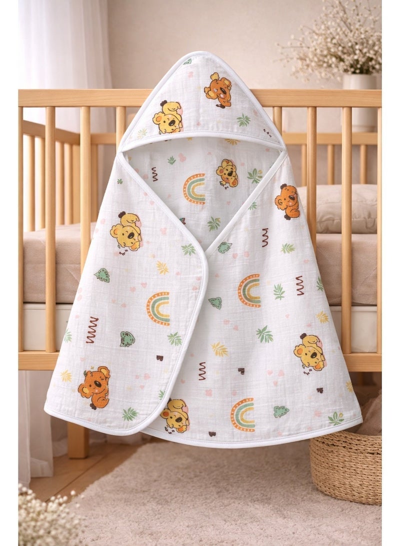 Ultimate Muslin Day Pack for Baby Boy - 5-Piece Essential Set (Bath, Play, Sleep & Swaddle) 3-6 Months - Image 4