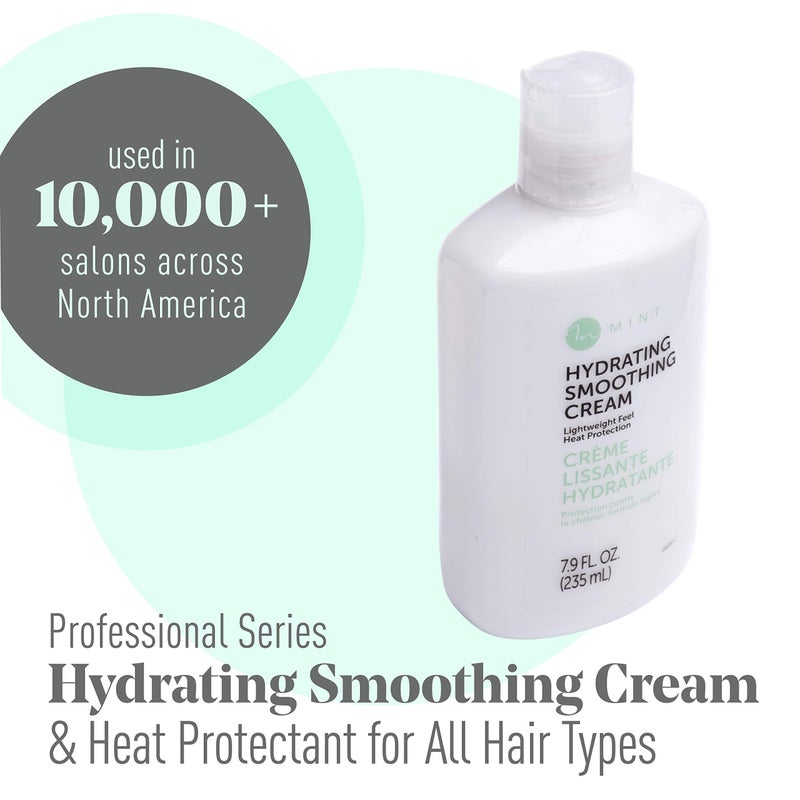 MINT Professional Series Hydrating Heat Protectant for Hair Extremely Light Weight Hair Smoothing Cream with Frizz Control for Damaged, Curly or Frizzy Hair | Thermal Protection Styling Cream - Image 2