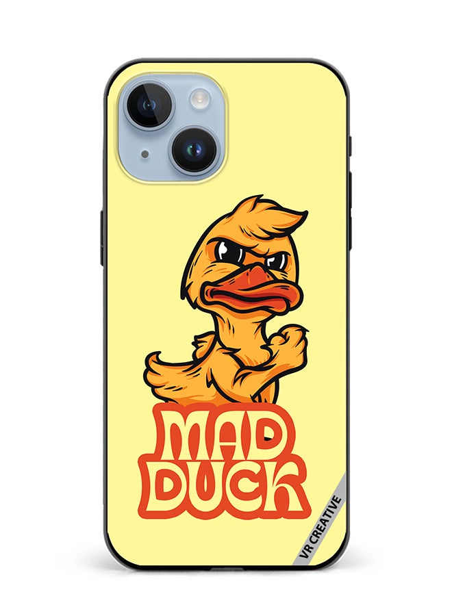 VR CREATIVE Protective Case Cover For Apple iPhone 15 Plus Mad Duck Design Multicolour - Image 1
