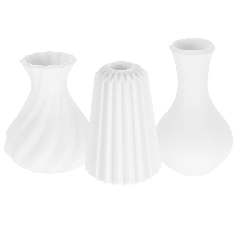 White Miniature Dollhouse Container Set DIY Micro Landscape Accessories - Image 2