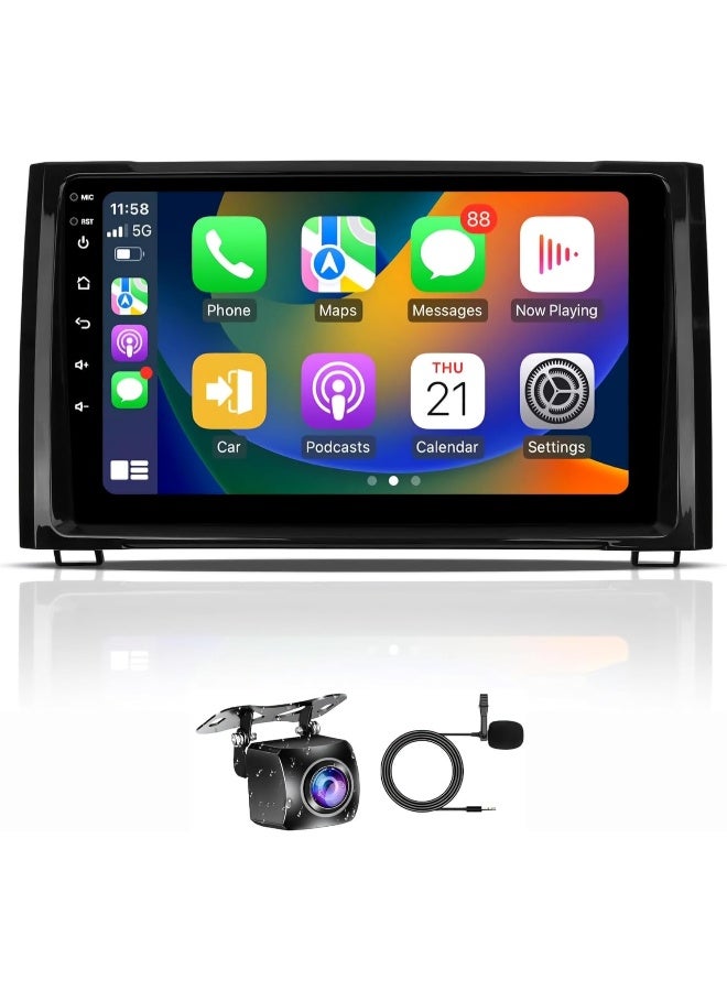 Vierex Fit Toyota Tundra Car Stereo Android Screen Toyota Tundra 2014-2021 With Apple Carplay Android Auto Wireless WiFi DSP AHD Camera Included Fast Interface Quick Boot (4+32GB Carplay 8CORE) - Image 1