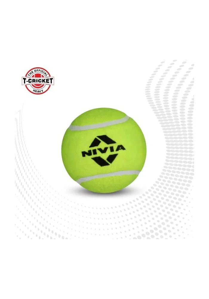نيفيا Nivia Heavy Weight Cricket Tennis Balls - Pack of 6
