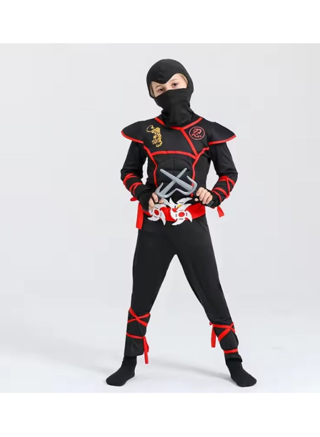 NIBEMINENT Children's ninja costumes, muscle suits, samurai ninja, and children's ninja performance costumes - Image 1