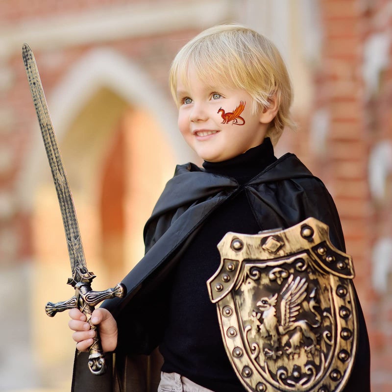 Maitys 288 Pieces 18 Sheets Dragon Temporary Tattoos Stickers, Dragon Birthday Party Favor Supplies Waterproof Tattoos for Kids Adults Good Party Decor Classroom Prizes Rewards - Image 5