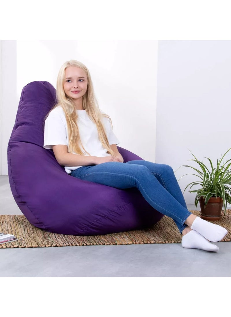 Comfy كيس حبوب كبير مريح من الجلد المدبوغ باللون الأرجواني للبالغين مع حشوة حبوب مرنة  - Image 1