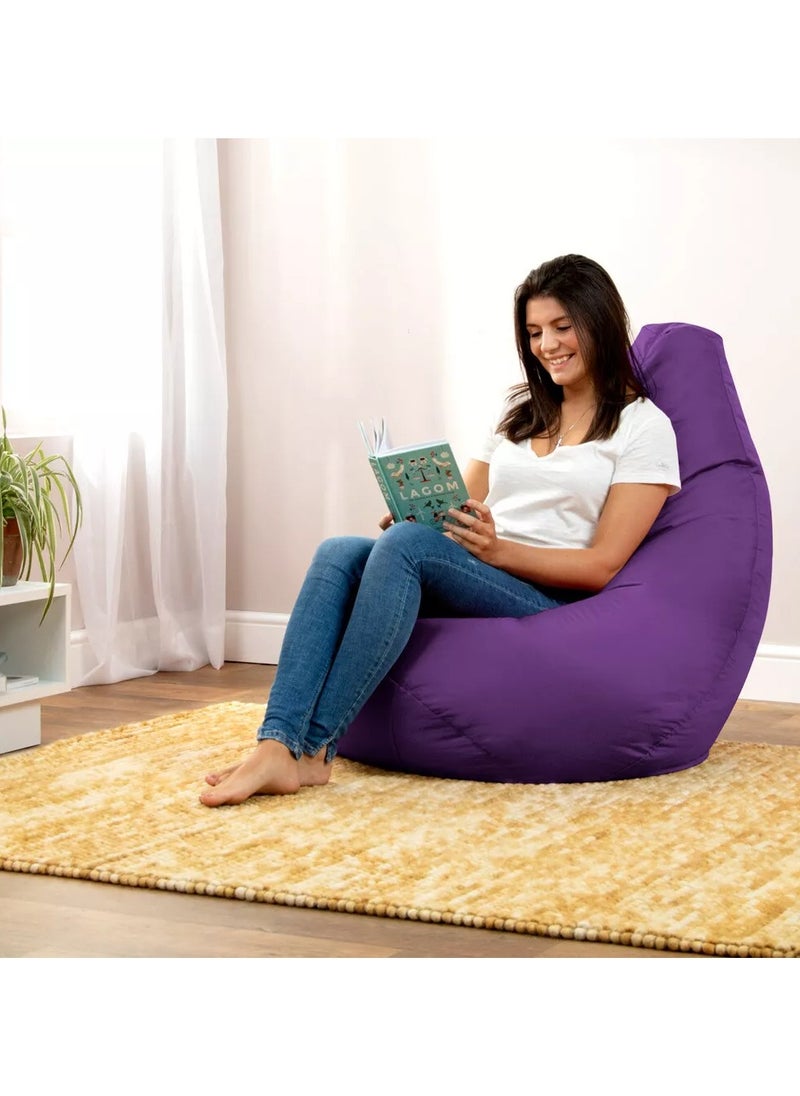 Comfy كيس حبوب كبير مريح من الجلد المدبوغ باللون الأرجواني للبالغين مع حشوة حبوب مرنة  - Image 2
