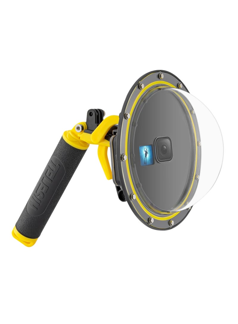 TELESIN 6'' Dome Port 30M Waterproof Case Housing For Gopro Hero 9 10 11 12 Trigger Dome Cover Lens Accessories  - Image 1