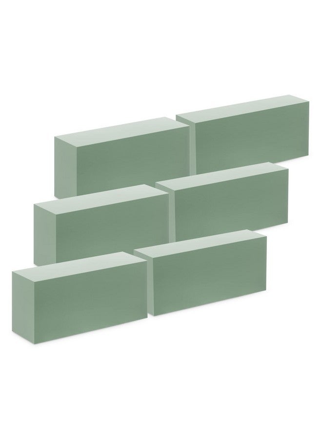 فلوراكرافت 6 قطع من الطوب الصحراوي الزهري مقاس 2.6 بوصة × 3.4 بوصة × 7.8 بوصة أخضر - Image 3
