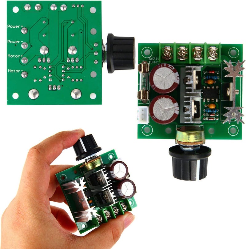 Greartisan 12V-40V 10A DC Motor Speed Controller PWM Variable Speed Regulator Governor Switch CCMHCN with Speed Control Knob - Image 2