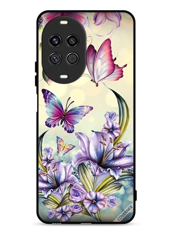 Covernex Huawei nova 14 Ultra 5G Protective Case Cover Purple Flowers & Butterflies
