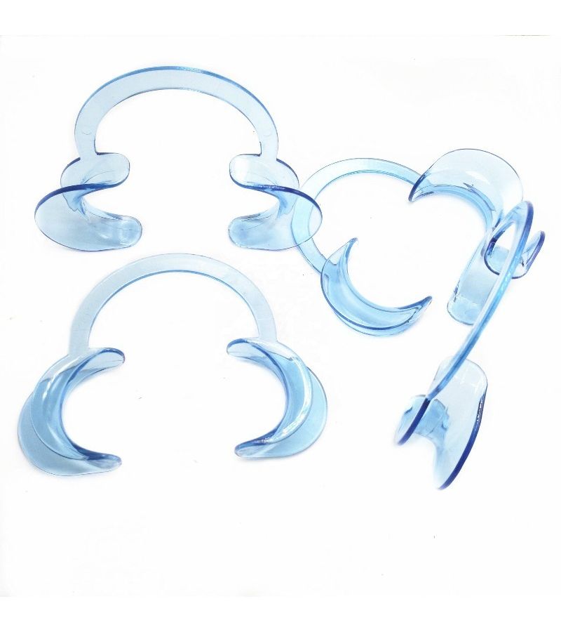 Type C Mouth Opener Dental Cleaning Tool Transparent Plastic Mouth Holder 6 Piece Set Large Medium And Small - Image 2