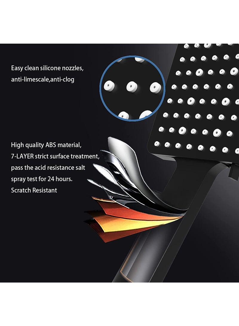 general Shower Nozzle With Hose High-Pressure Shower Nozzle With 1.5 Meter Hose Group With 6 Spray Modes And Nozzle Bracket - Image 4