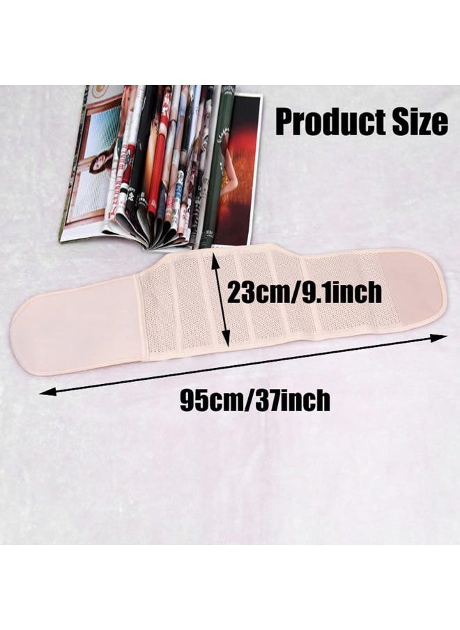 Quupy 37x9 Postpartum Belly Wrap Breathable Girdle Postnatal Recovery Belly Abdominal Binder Maternity Pregnancy Support Waist Trimmer Slimming Belt  - Image 2