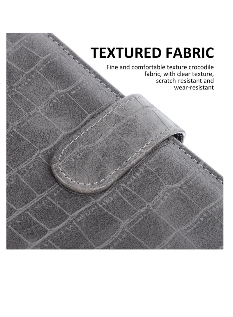 Excefore Budget Planner, Expense Notebook with 12 open pockets, 1 set of money cards, 1 ruler, 6 labels 2, 3 German labels, Financial Planner, Household Financial Planner, Household Budget Planner, Grey - Image 3